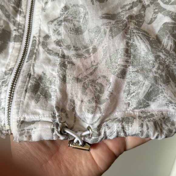 Chico's Lightweight Cotton Zip Jacket - Picture 8 of 10